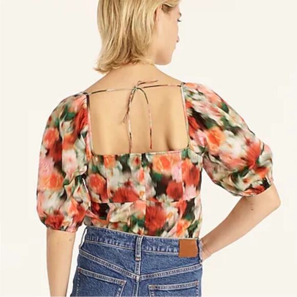 NWT J. Crew Squareneck Top in Liberty
Hazy Days Floral puff sleeve sz 16 - Picture 3 of 9